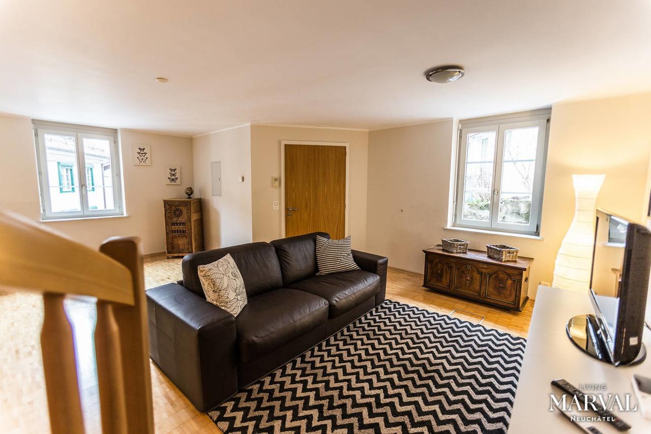 Les Galeries Marval Aparthotel Neuchâtel Buitenkant foto