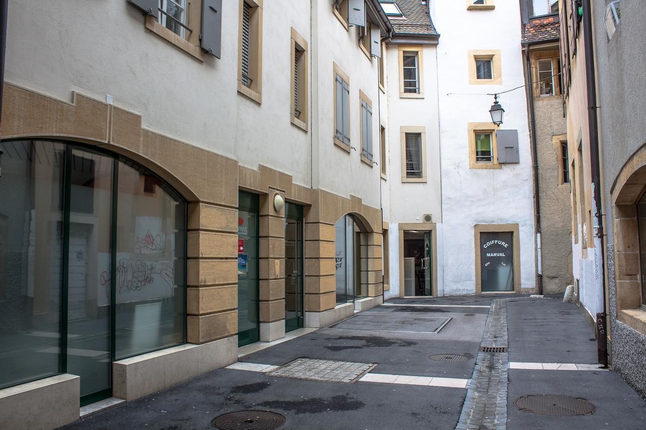 Les Galeries Marval Aparthotel Neuchâtel Buitenkant foto