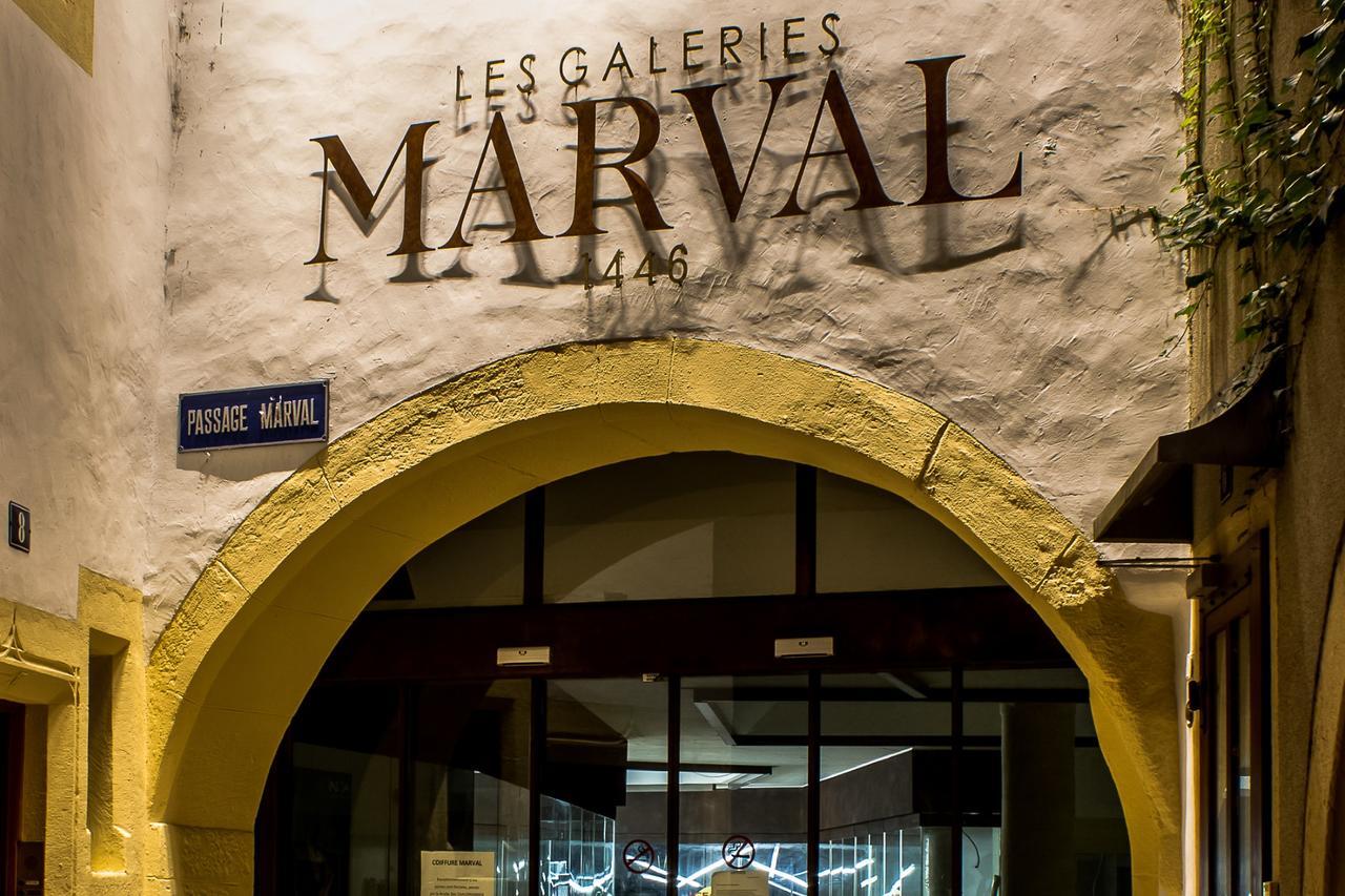 Les Galeries Marval Aparthotel Neuchâtel Buitenkant foto