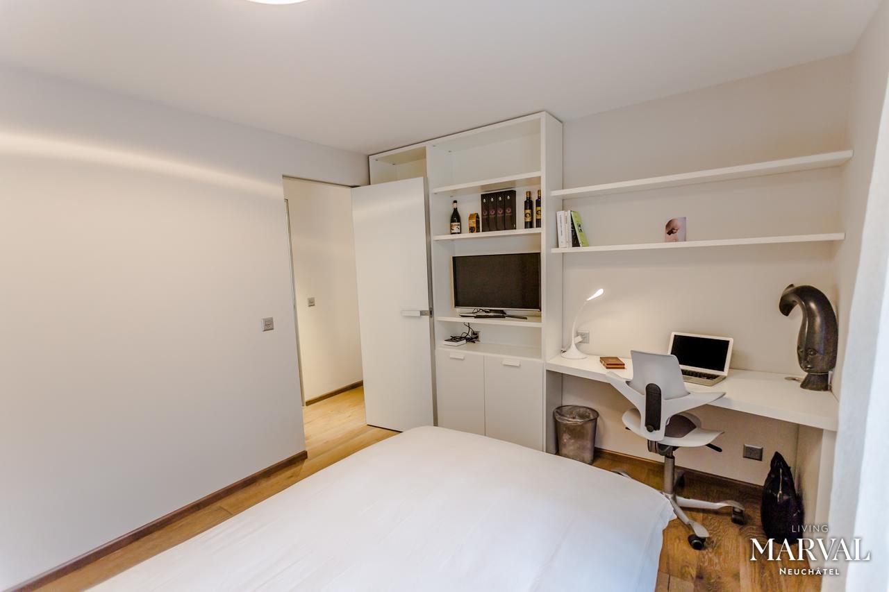 Les Galeries Marval Aparthotel Neuchâtel Buitenkant foto